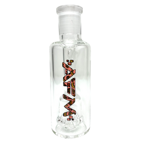 AFM 4" Glass Ash Catcher with Munching UFO Perc, 14mm Female Joint, Clear Borosilicate