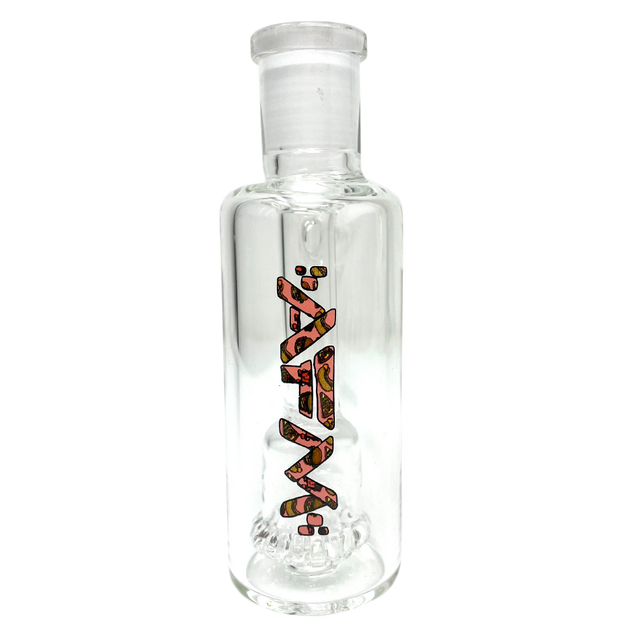 AFM 4" Glass Ash Catcher with Munching UFO Perc, 14mm Female Joint, Clear Borosilicate