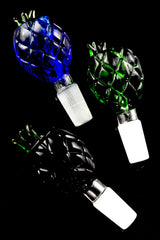 Colored Glass Pineapple Bowl “Tiki Topper” – 14.5 mm Male