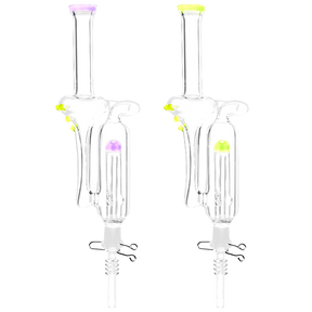 Aero Recycler Vapor Straw with Clip, 10mm joint, for concentrates, front view