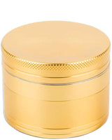 Aerospaced 4-Piece Grinder in Gold - Compact Aluminum Design with Textured Grip