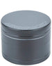 Aerospaced 4-Piece Aluminum Grinder in Gun Metal Black, front view, portable and durable design