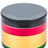 Aerospaced Rasta 4-Piece Aluminum Grinder for Dry Herbs, Front View on White Background