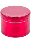 Aerospaced 4-Piece Aluminum Grinder in Red, Compact and Portable Design, Front View