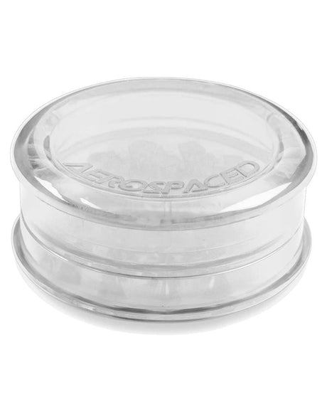 Aerospaced Acrylic 3-Piece Grinder in Clear - Compact and Portable Design