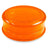 Aerospaced Acrylic 3-Piece Grinder in Orange, Compact Design, Portable for Travel