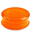 Aerospaced Acrylic 3-Piece Grinder in Orange, Compact Design, Portable for Travel
