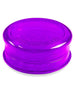 Aerospaced Acrylic 3-Piece Grinder in Purple, Compact Design for Dry Herbs, Side View