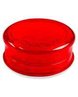 Aerospaced Acrylic 3-Piece Grinder in vibrant red, compact and portable design, ideal for dry herbs.