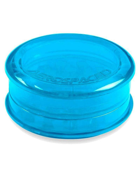 Aerospaced Acrylic 3-Piece Grinder in Turquoise, compact and portable design, ideal for dry herbs