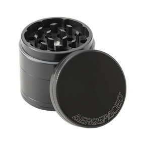 Aerospaced by Higher Standards 4-Piece Grinder in Gunmetal, 2.0" Size, Top View