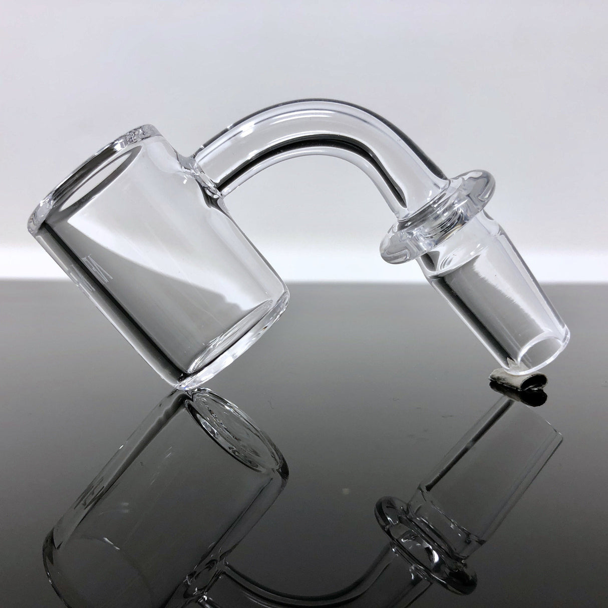 AFM Quartz Banger with Beveled Edge 3mm Thick 25mm Wide for Dab Rigs, Side View