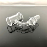AFM Quartz Flat Top Bell Bottom Banger, 3mm Thick, 20mm Wide for Dab Rigs - Side View