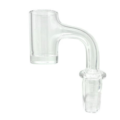 AFM Full Weld Quartz Banger, 2mm thick 20mm bottom, for dab rigs, side view on white background