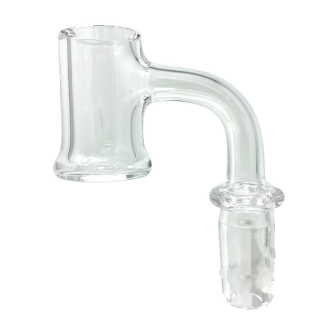 AFM Full Weld Banger Bell Bottom 3mm X 20mm, 90 Degree Joint, Quartz on White Background