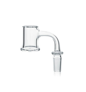 AFM Full Weld Bell Bottom 20mm Quartz Banger for Concentrates - Clear, Side View