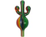AFM Glass Cactus Carb Cap for Dab Rigs, Borosilicate Glass, 3" Height, Novelty Design