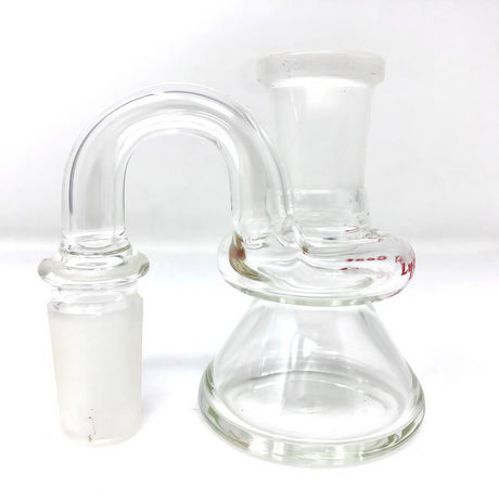 AFM Glass - Lucky Goat Dry Ash-catcher 3" with 90 Degree Joint, Clear Borosilicate Glass, Front View