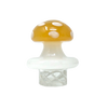 AFM Glass Turbo Spinner with Mushroom Cap Design and 2 Glass Pearls for Dab Rigs - Front View