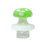 AFM Glass - Green Turbo Spinner Mushroom Cap with 2 Pearls for Dab Rigs - Front View