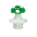 AFM Glass - Turbo Spinner Mushroom Cap with 2 Pearls, Front View - Fun Novelty Dab Rig Accessory