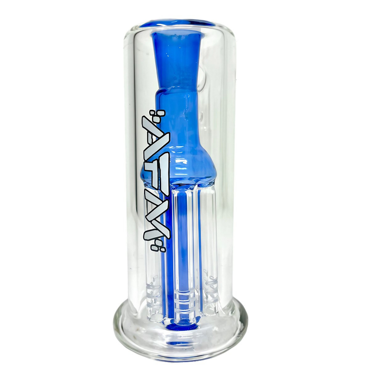 AFM - Tall Boy 6 Arm Ash-catcher 5" with Blue Accents - Front View on White Background