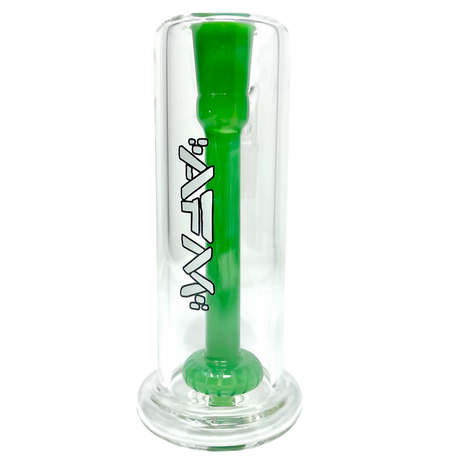 AFM Tall Boy Shower Head Ash-catcher 5" in Green, 14mm Joint, Front View on White Background
