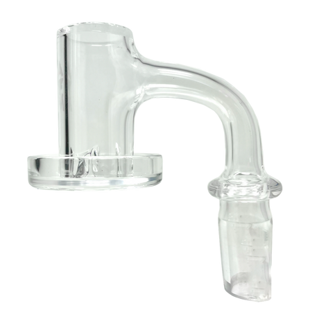 AFM Terp Dish Banger, 45 Degree Quartz Glass on Glass Joint, Heavy Wall Side View
