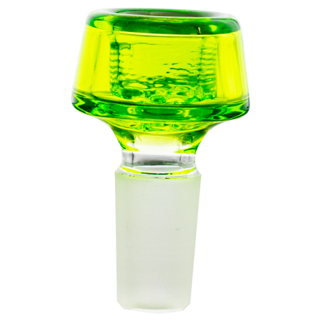 AFM The Ultimate Bowl in Lime - 14mm Borosilicate Glass Bong Bowl Front View