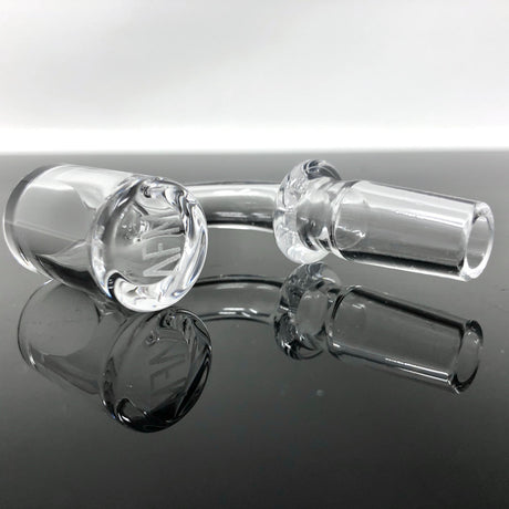 AFM Thick Bottom Quartz Bangers at 3mm x 20mm size, side view on reflective surface