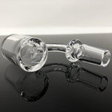 AFM Quartz Banger Hanger with Thick Bottom 3mm X 25mm for Dab Rigs, shown in clear view