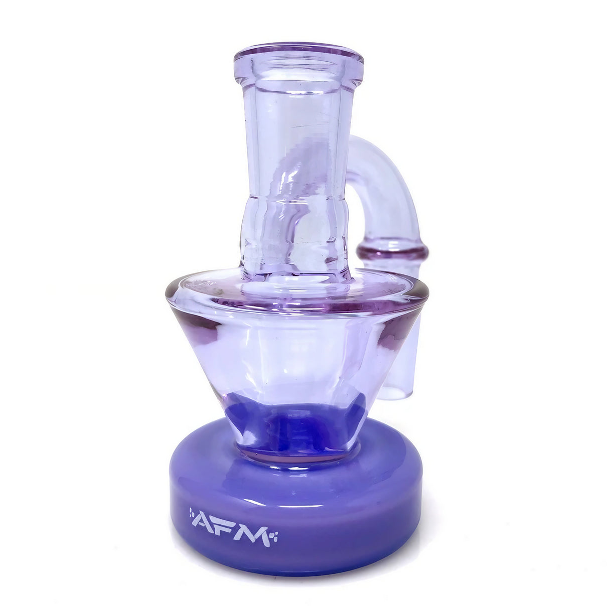 AFM Borosilicate Glass Ash-Catcher in Purple, 90 Degree Joint, 3" for Bongs - Front View