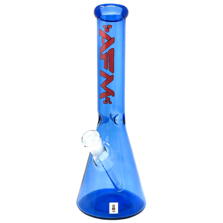 AFM Extraterrestrial Beaker 12" Full Color Bong with 14mm Female Joint, Front View on White Background