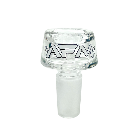 AFM Clear Single Hole 14mm Bowl Piece - Front View on Seamless White Background