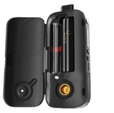 AirVape Legacy Portable Vaporizer in black, open view showing ceramic chamber and battery