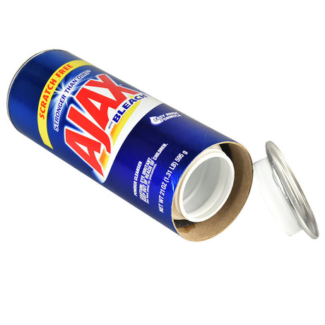 Ajax Diversion Stash Safe, 21oz can with secret compartment for dry herbs, side view on white background