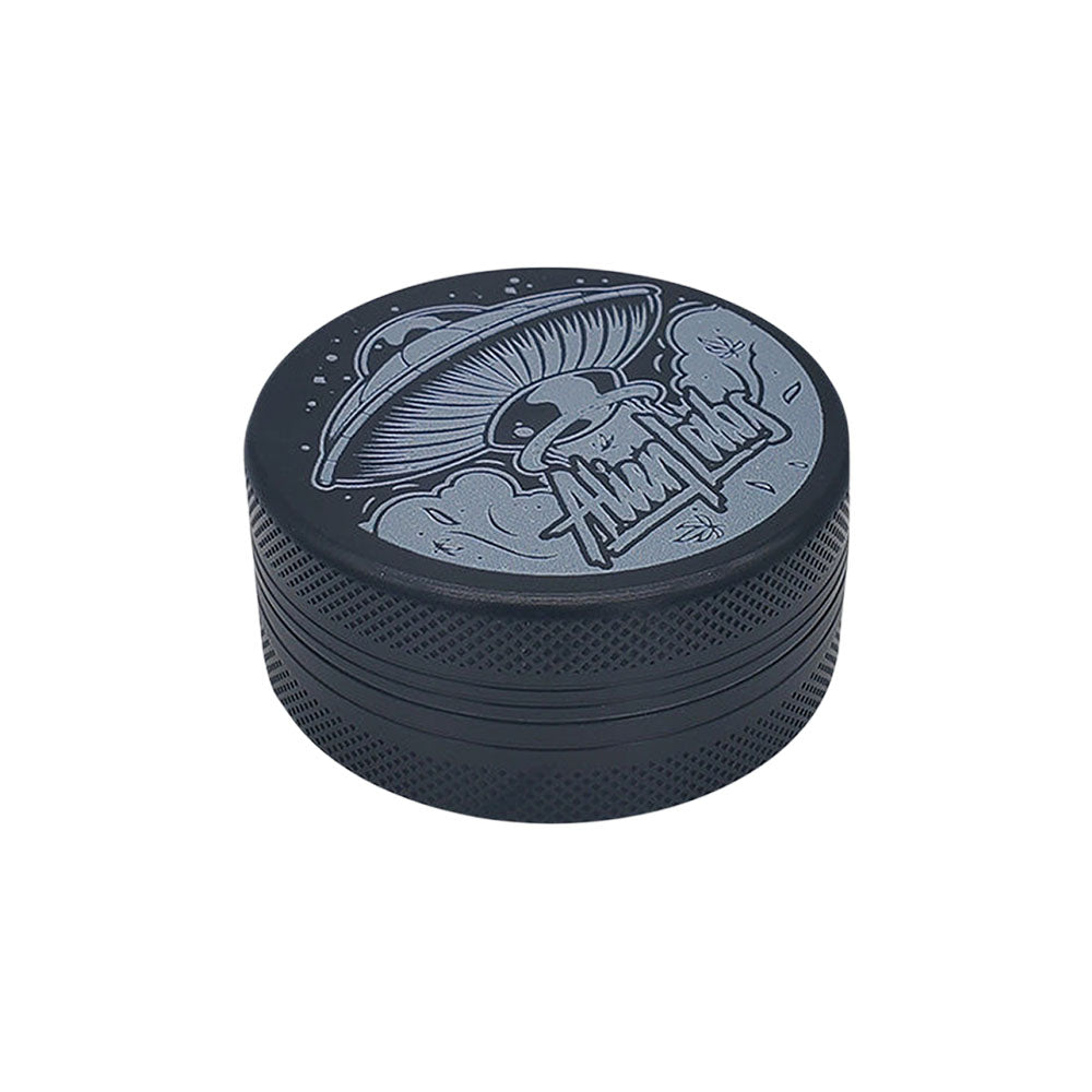 Grinder En Acrylique Motif Alien - Diamètre 55 Mm, 3 Parties - Avec Sticker Et Carnet De Filtres Offerts