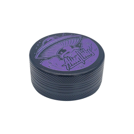 Alien Labs Aluminium Grinder in Purple with 2-Piece Design, Compact and Portable, 2.25" Diameter