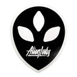 Alien Labs Dab Mat featuring a black alien head design, 7" x 5.75", portable and easy to clean