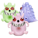 Alien Party Monster Glass Hand Pipe | 2.5" | Colors Vary