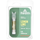 Alternative Health Delta 8 Vape Cartridge Lemon Lime Flavor Front View in Packaging