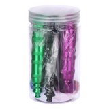 USA made aluminum hand pipe 5 pack, 3.75 inches long, a durable carry option for dry herb sessions