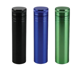 Assorted colors aluminum storage tubes for herbs or joints, compact and portable design