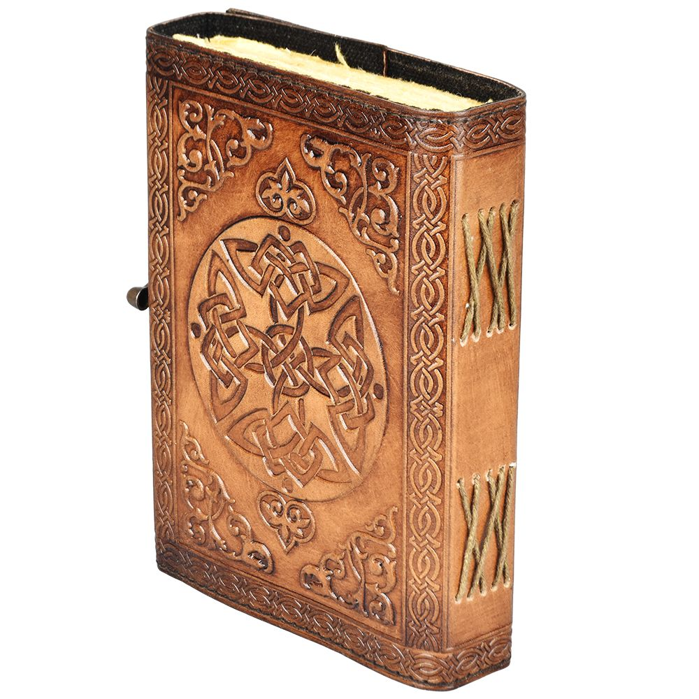 Ancient Dragon Protector Embossed Leather Journal | 5" x 7"