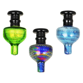 Antique Lamp Bullet Style Carb Caps in Assorted Colors for Dab Rigs, Borosilicate Glass