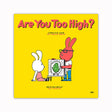 Are You Too High? Guide Book front cover with cartoon rabbits and cannabis leaf design
