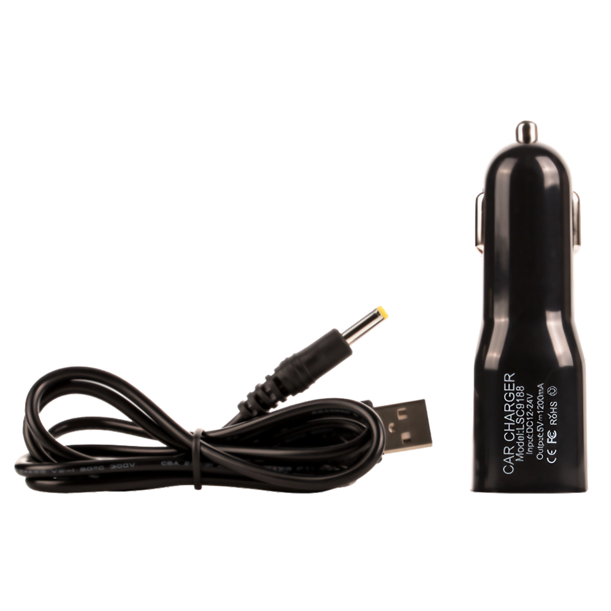 Arizer Air Portable Car Charger in Black, Compact Design for Vaporizer Charging