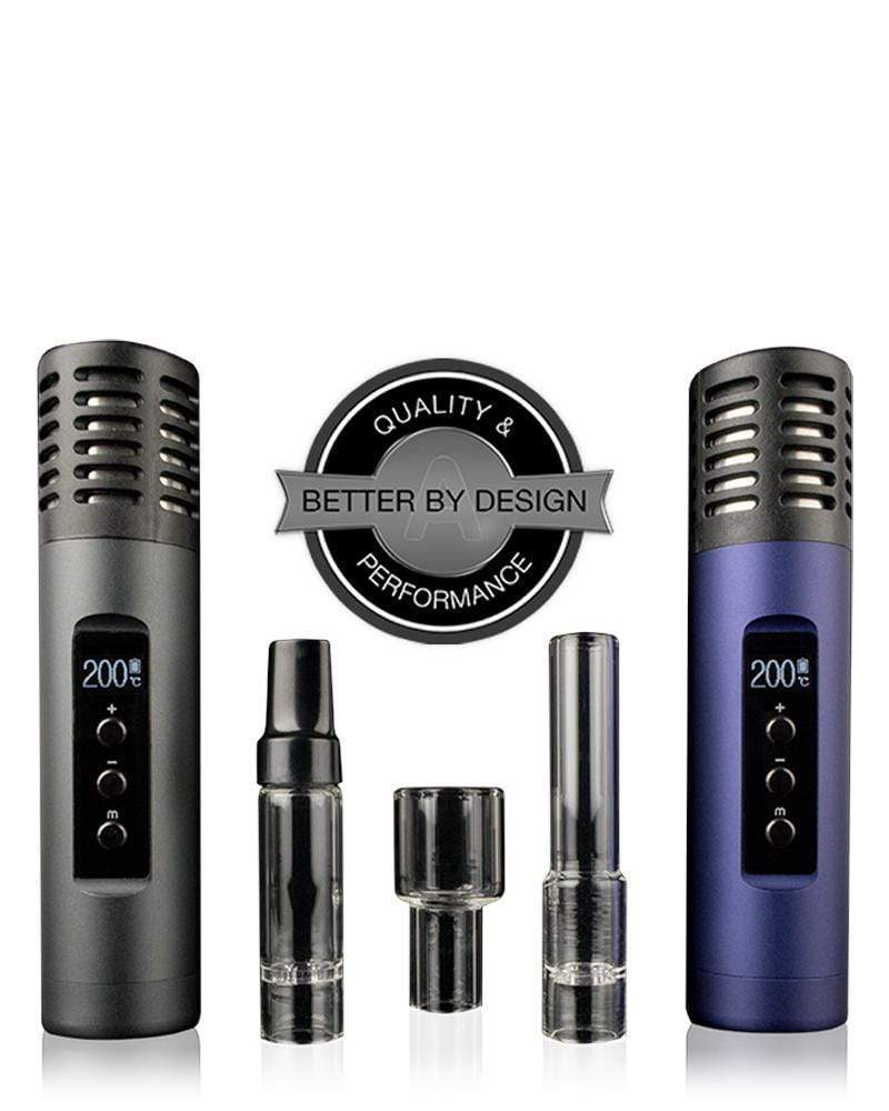 Arizer Air II Vaporizer in Black and Blue, Portable Design with Digital Temperature Display
