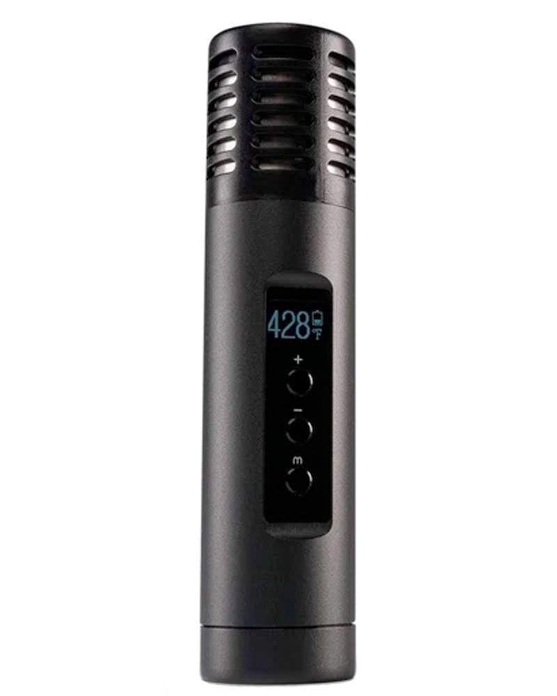 Arizer Air II Hybrid Compact Vaporizer in Black - Front View with OLED Display