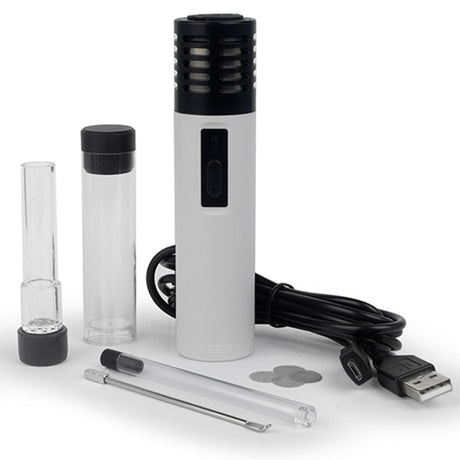 Arizer Air SE Portable Vaporizer in White with Accessories, 3000mAh Battery, for Dry Herbs